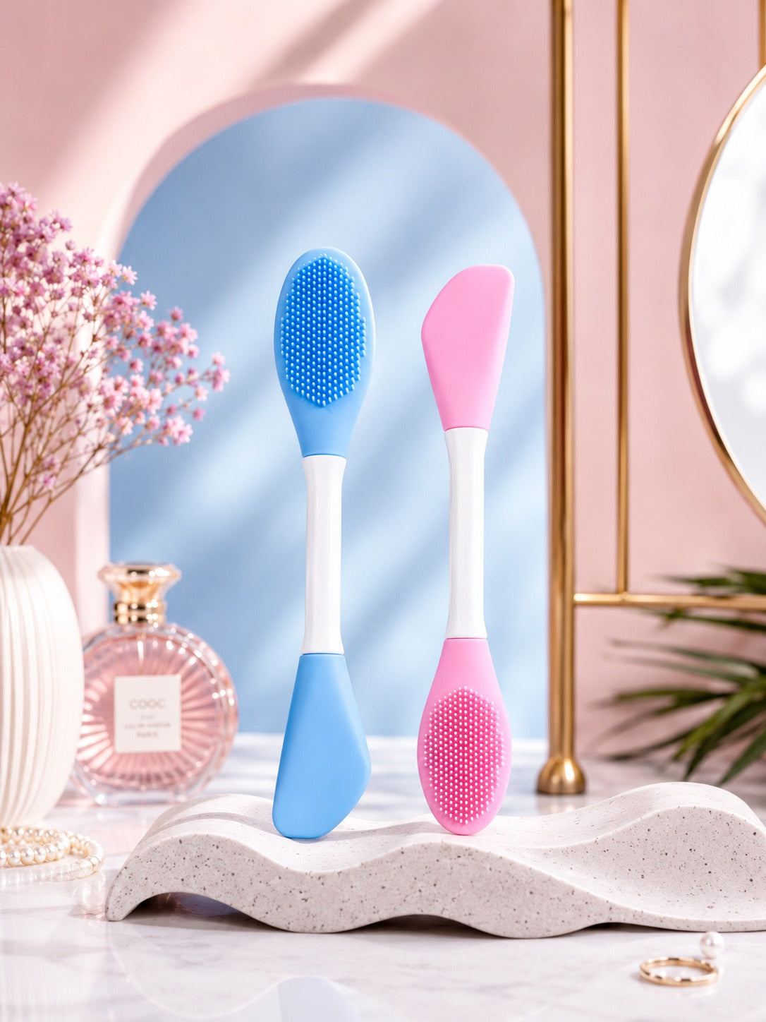dobble headed face scrubber
