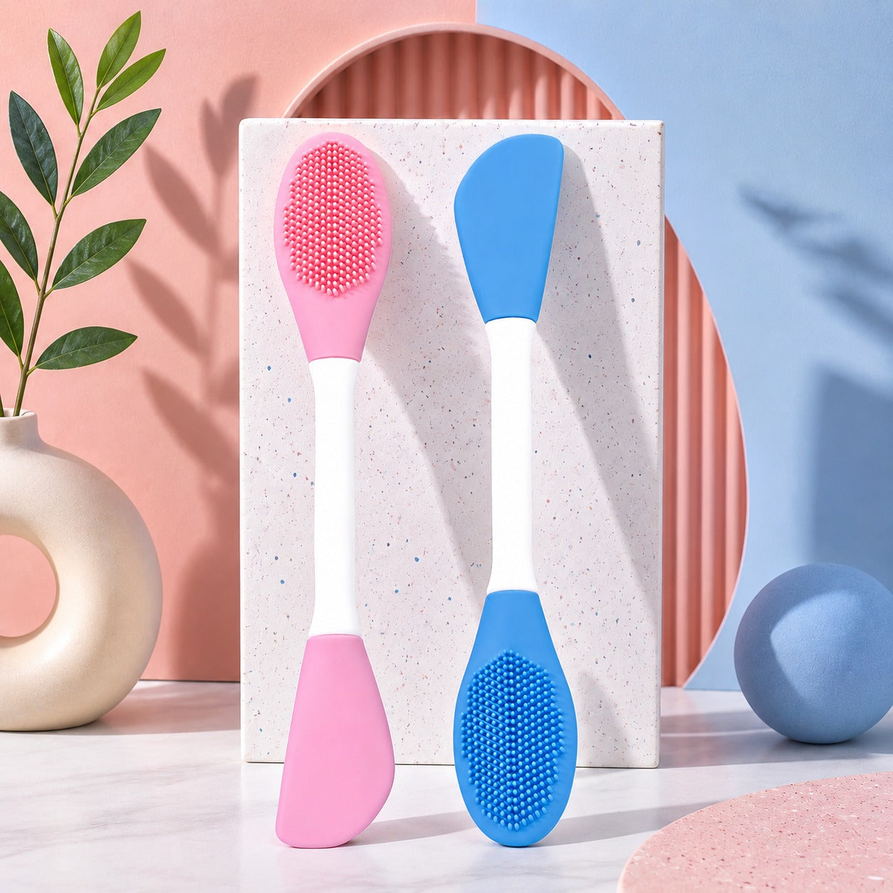 dobble headed face scrubber